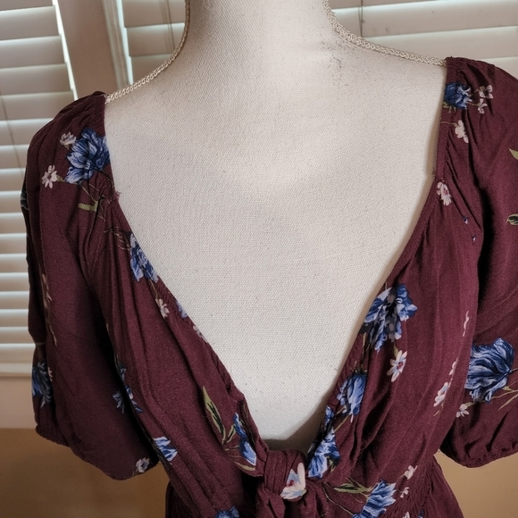 Xhilaration Women's Floral Print Mini Dress - Picture 7 of 13